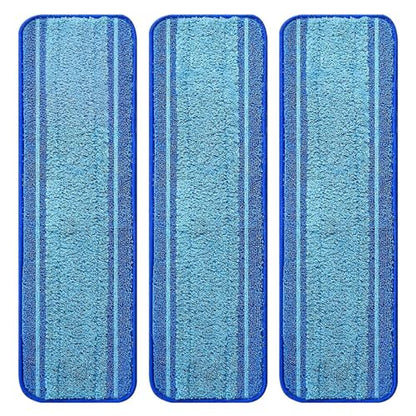 3-Pack Microfiber Mop Pads for Bona Mpo- Washable Reusable Refills for Hardwood, Tile & Multi-Surface Floors | Pet Hair & Stain Remover - size: 3 PCS