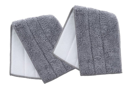 Superio Microfiber Mop Pads, Refill Miracle Mop, Dust Mop Replacement Head 16 Inch Damp Mop Refill for Flat Mop Set, with Velcro-Grey, 2 Pack - size: 2 Grey Dust Pads