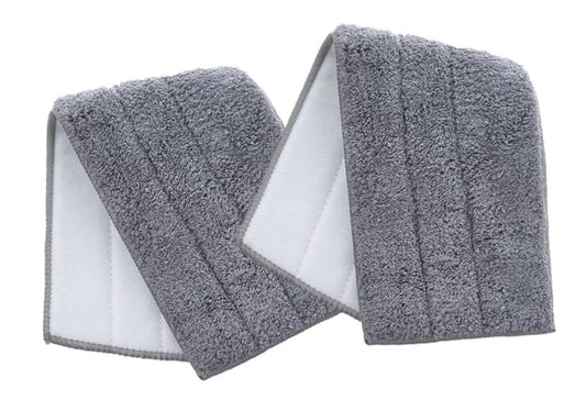 Superio Microfiber Mop Pads, Refill Miracle Mop, Dust Mop Replacement Head 16 Inch Damp Mop Refill for Flat Mop Set, with Velcro-Grey, 2 Pack - size: 2 Grey Dust Pads
