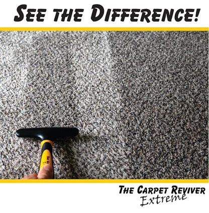 Carpet Reviver Extreme – Dual-Action Brush with Metal Tines – Lifts Carpet Pile & Removes Pet Hair – Restore Rugs, Refresh High-Traffic Areas, Eliminate Embedded Fur – Essential Carpet Grooming Tool