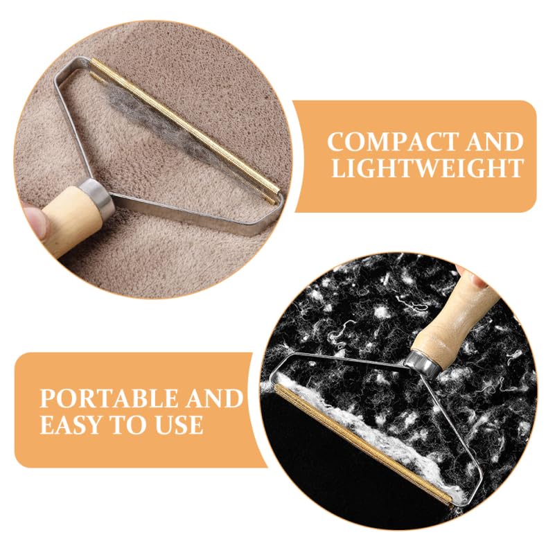 BESTonZON Reusable Pet Hair Remover Scraper Portable Lint Remover for Clothes Carpet Couch Fuzz Shaver Tool for Pet Fur Laundry Home Cleaning 6.49 X 4.92 X 0.98 in