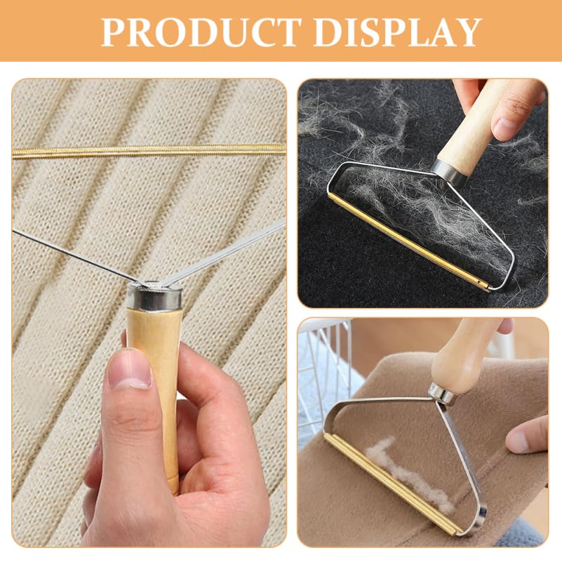 BESTonZON Reusable Pet Hair Remover Scraper Portable Lint Remover for Clothes Carpet Couch Fuzz Shaver Tool for Pet Fur Laundry Home Cleaning 6.49 X 4.92 X 0.98 in