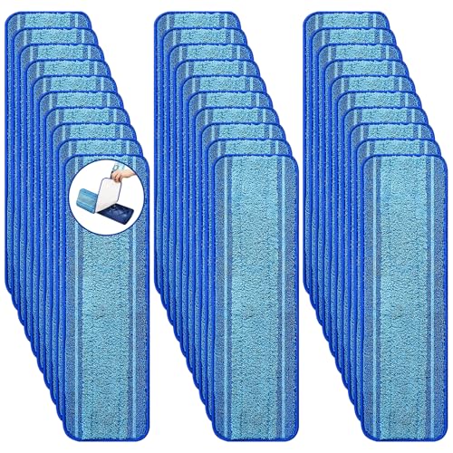 30-Pack Microfiber Mop Pads for Bona Mop- Washable Reusable Refills for Hardwood, Tile & Multi-Surface Floors | Pet Hair & Stain Remover - size: 30 PCS