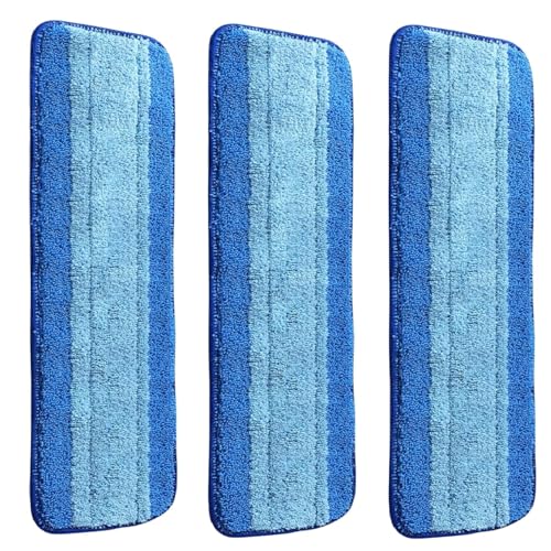 3 Pack Microfiber Cleaning Pads Compatible with Bona Mops, Safe for Hardwood and Hard-Surface Floors, Washable, Reusable - size: 3 PACK