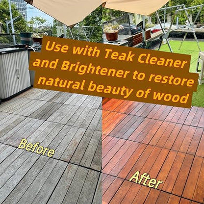 Marine Grade Brass Teak Scrubber not Cheap Stainless Steel Scrub Scouring Pad | Gentle Non-Scratch Deck | Rustproof | Premium Yacht Wood Restorer - Refinish Wood Furniture & Boat Teak - color: Golden