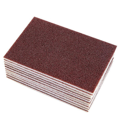10pcs Diamond-Coated Heavy Duty Cleaning Pads - Abrasive Sponge Scrubbers for Pot Bottom, Cutting Board, Rust Removal, Dishwashing, Household & Commercial Use, Effortless Scouring Power 3.54"x5.31"