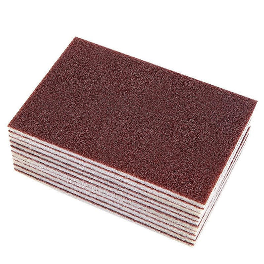 10pcs Diamond-Coated Heavy Duty Cleaning Pads - Abrasive Sponge Scrubbers for Pot Bottom, Cutting Board, Rust Removal, Dishwashing, Household & Commercial Use, Effortless Scouring Power 3.54"x5.31"