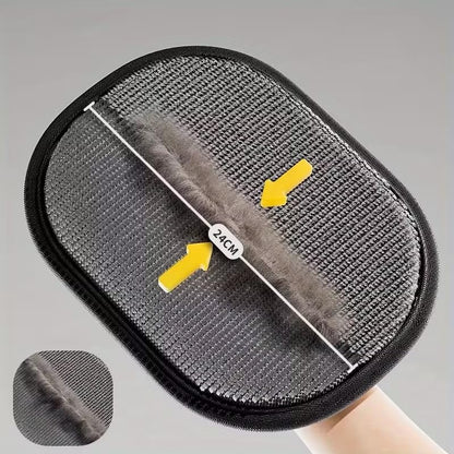 2-Pack Pet Hair Removal Glove – Reusable Pet Hair Remover for Dogs & Cats, Magic Brush Mitt for Couch, Furniture, Carpet, Car Seat & Clothing,8.27''*6.5''
